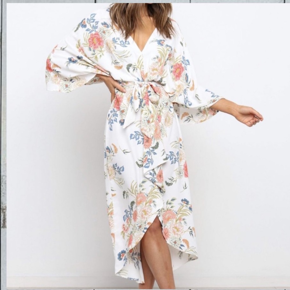 Floral Wrap Dress